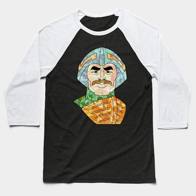 Grayskull Gang - Man-at-Arms Baseball T-Shirt by Leroy Binks